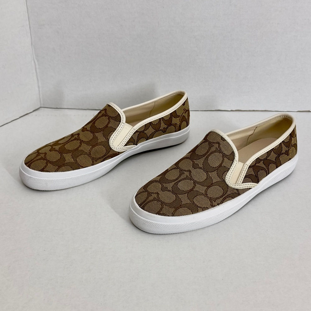 Coach Chrissy Signature Slip-On Sneakers Women’s 9.5 Athletic Fashion Shoes - Picture 5 of 16